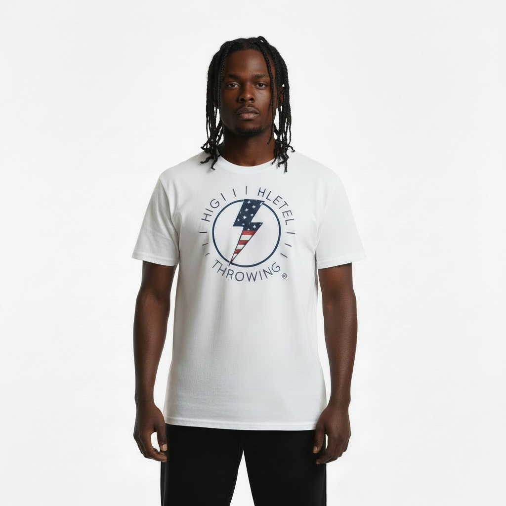 Lightning Bolt T-Shirt - American Flag