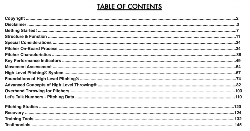 High Level Pitching – Fastpitch Development