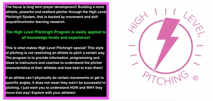 High Level Pitching® – Advanced Softball