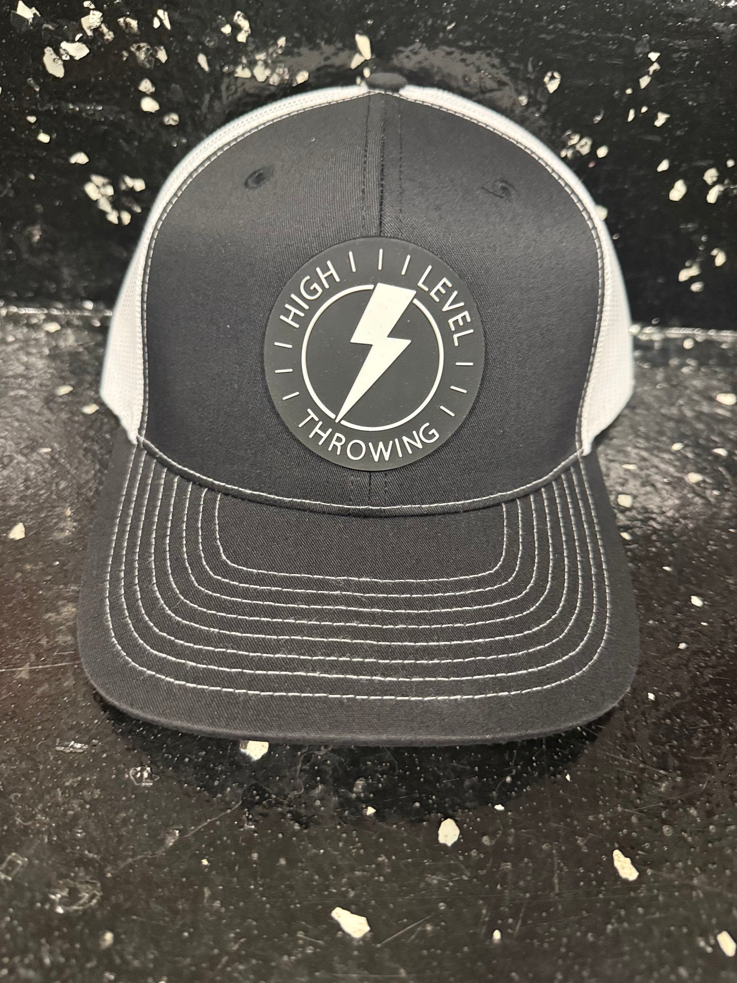 High Level Throwing Trucker Hat - Black/White