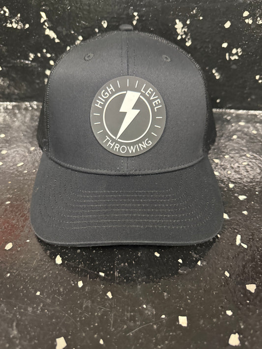 High Level Throwing Trucker Hat - Black/Black