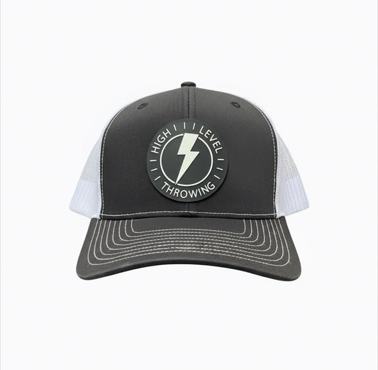 High Level Throwing Trucker Hat - Black/White