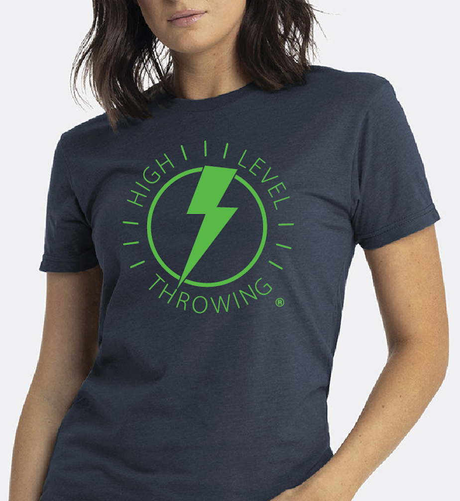 Lightning Bolt T-Shirt - Navy/Slime Green