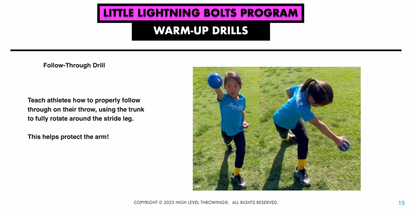 Youth Softball Throwing Book