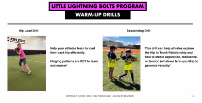 Youth Softball Throwing Book