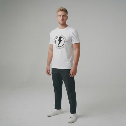 Lightning Bolt T-Shirt - White/Black